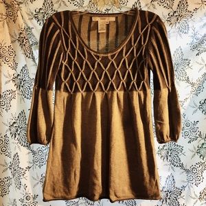 Studio M unique sweater criss cross Sz XS